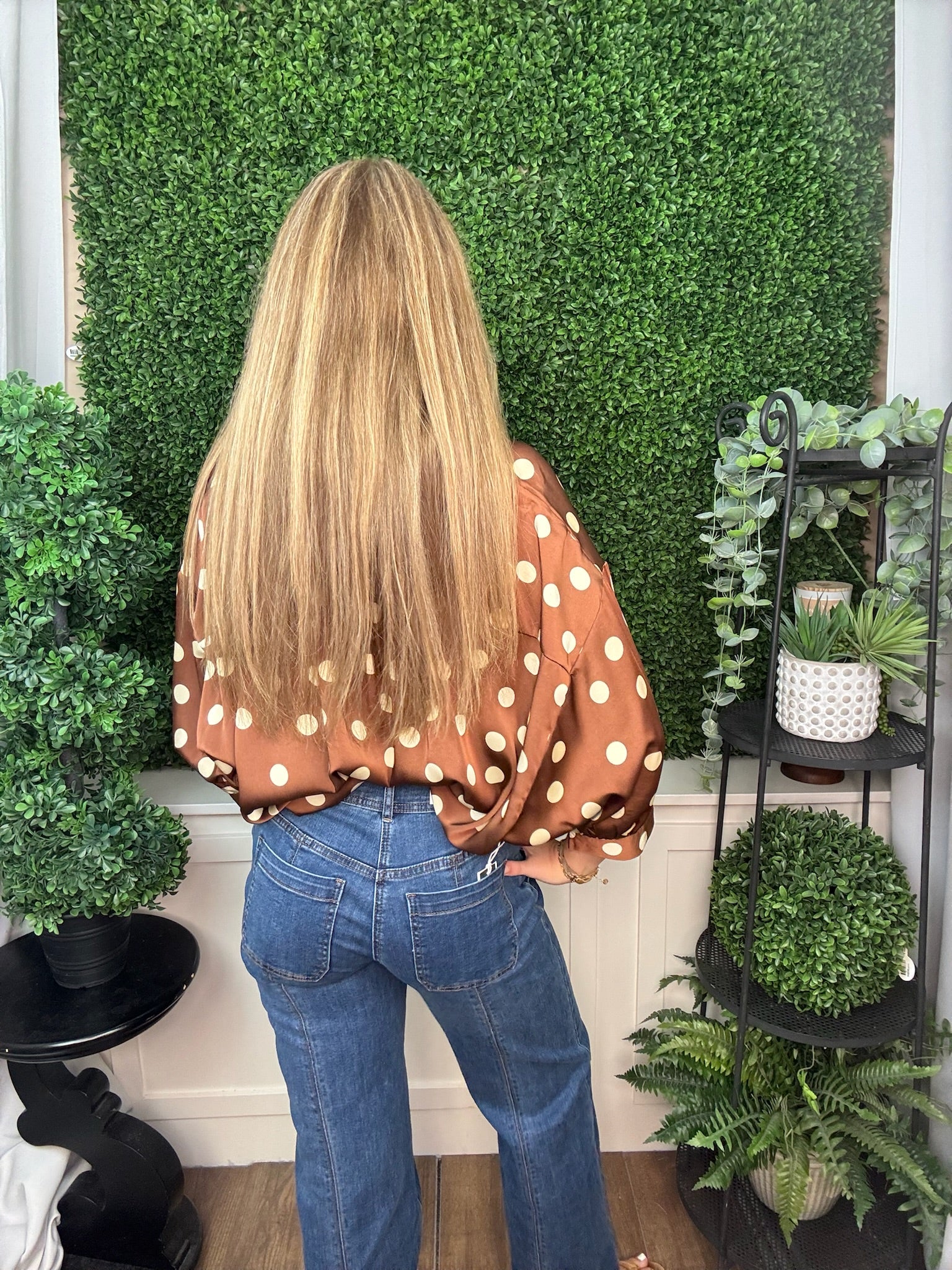POLKA DOT OVERSIZED SHIRT