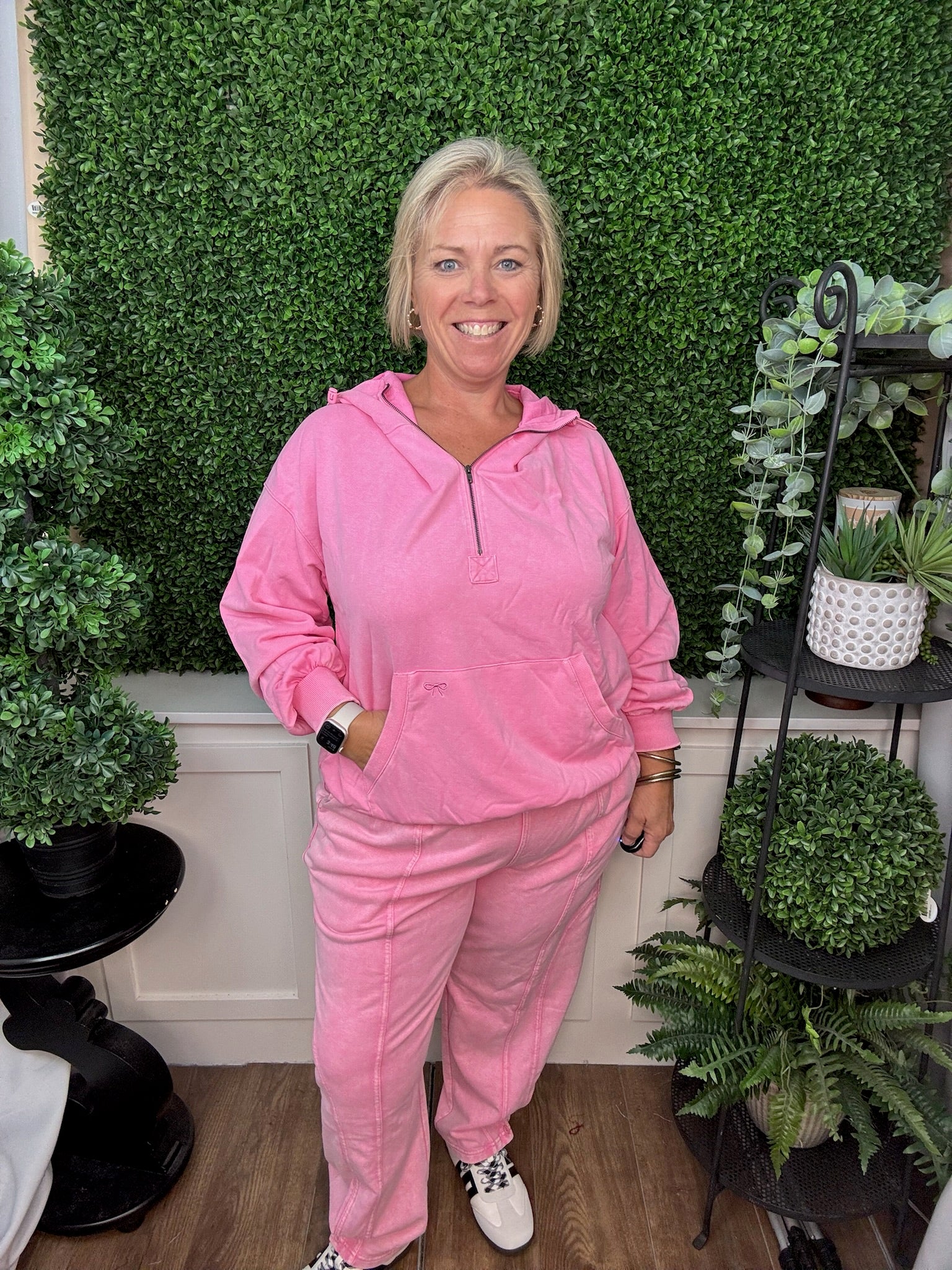 WASHED HOODIE - PINK
