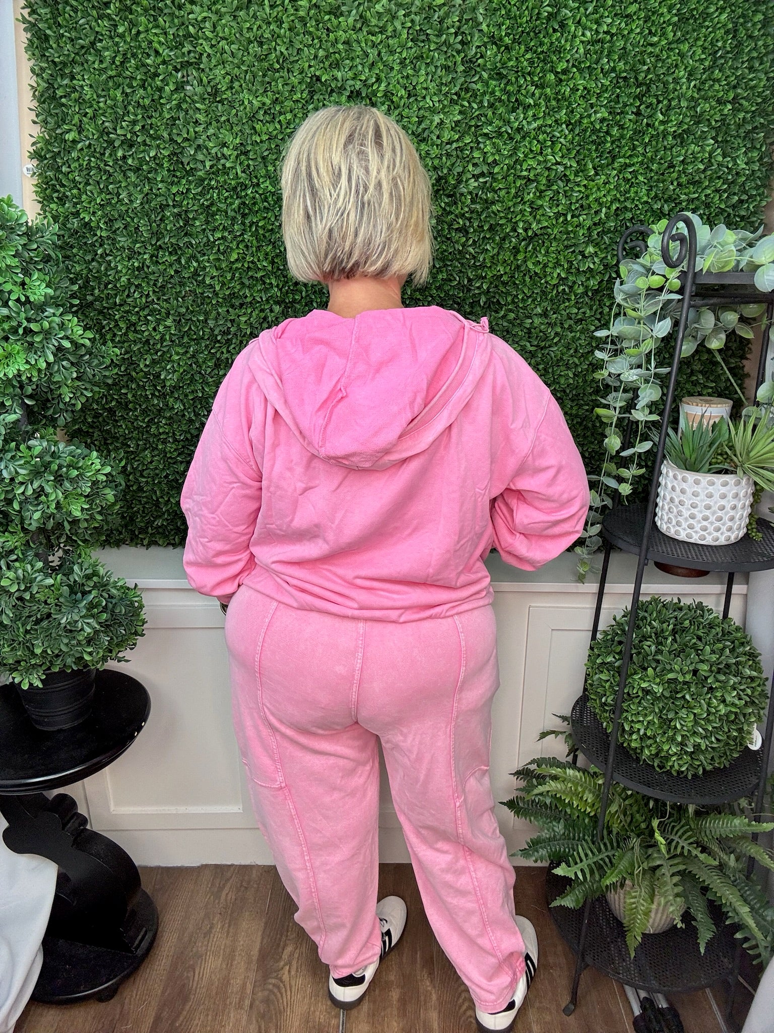 WASHED HOODIE - PINK