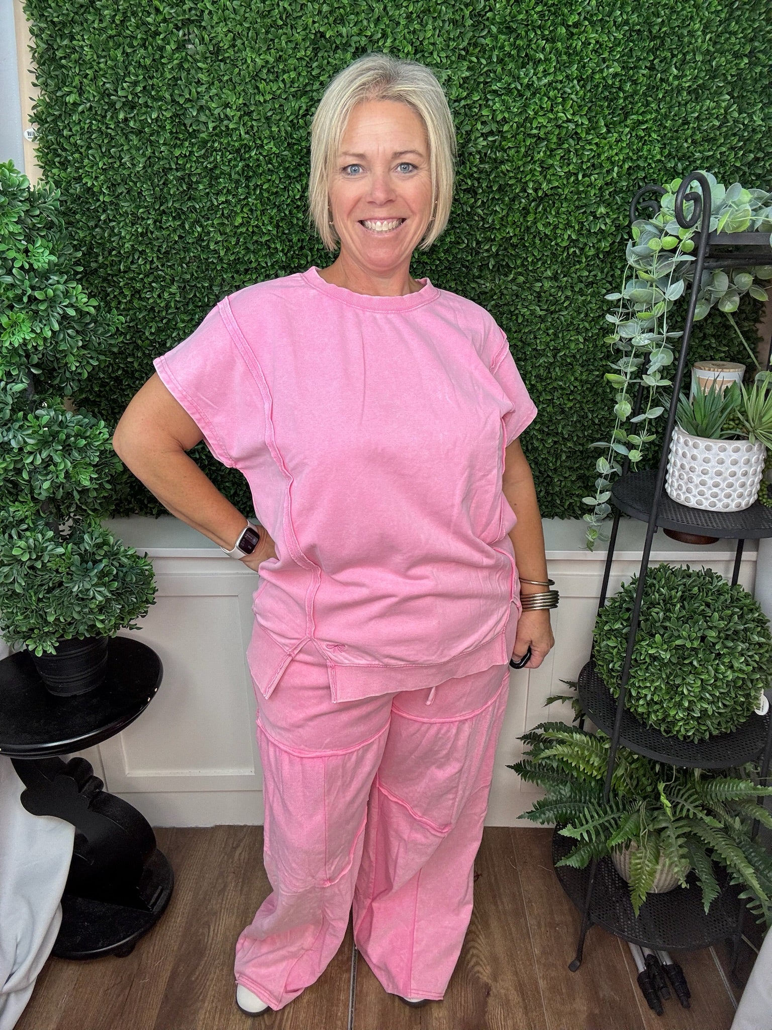 WASHED TEE - PINK