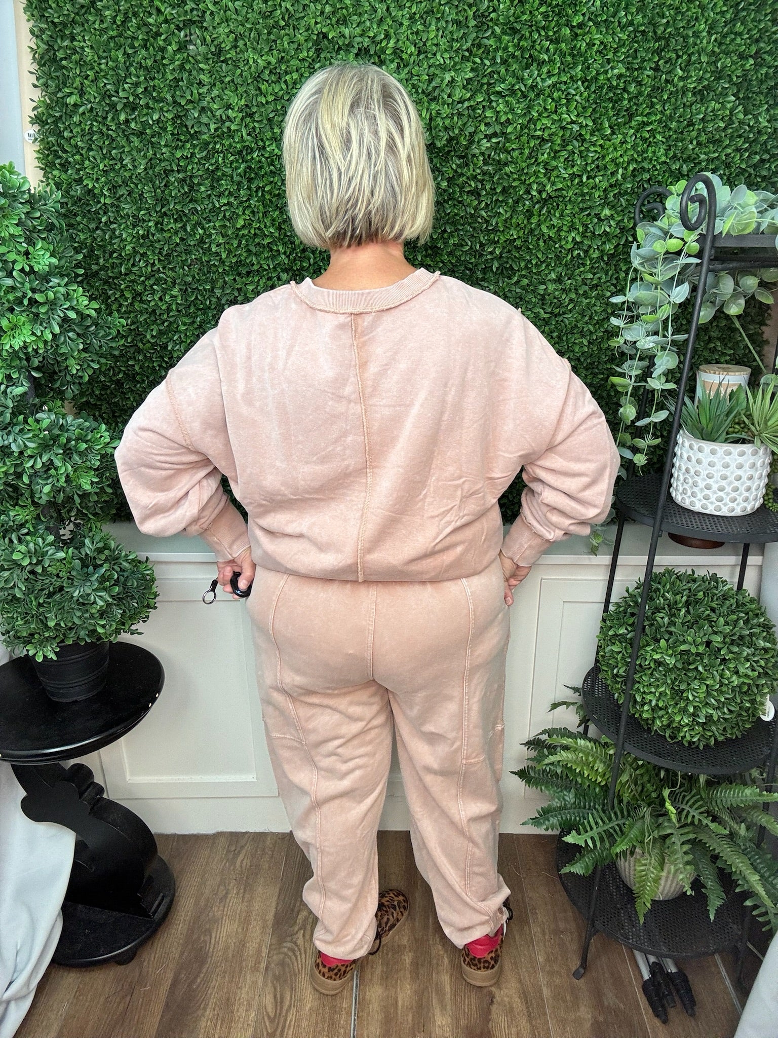 WASHED SWEATSHIRT - FAWN