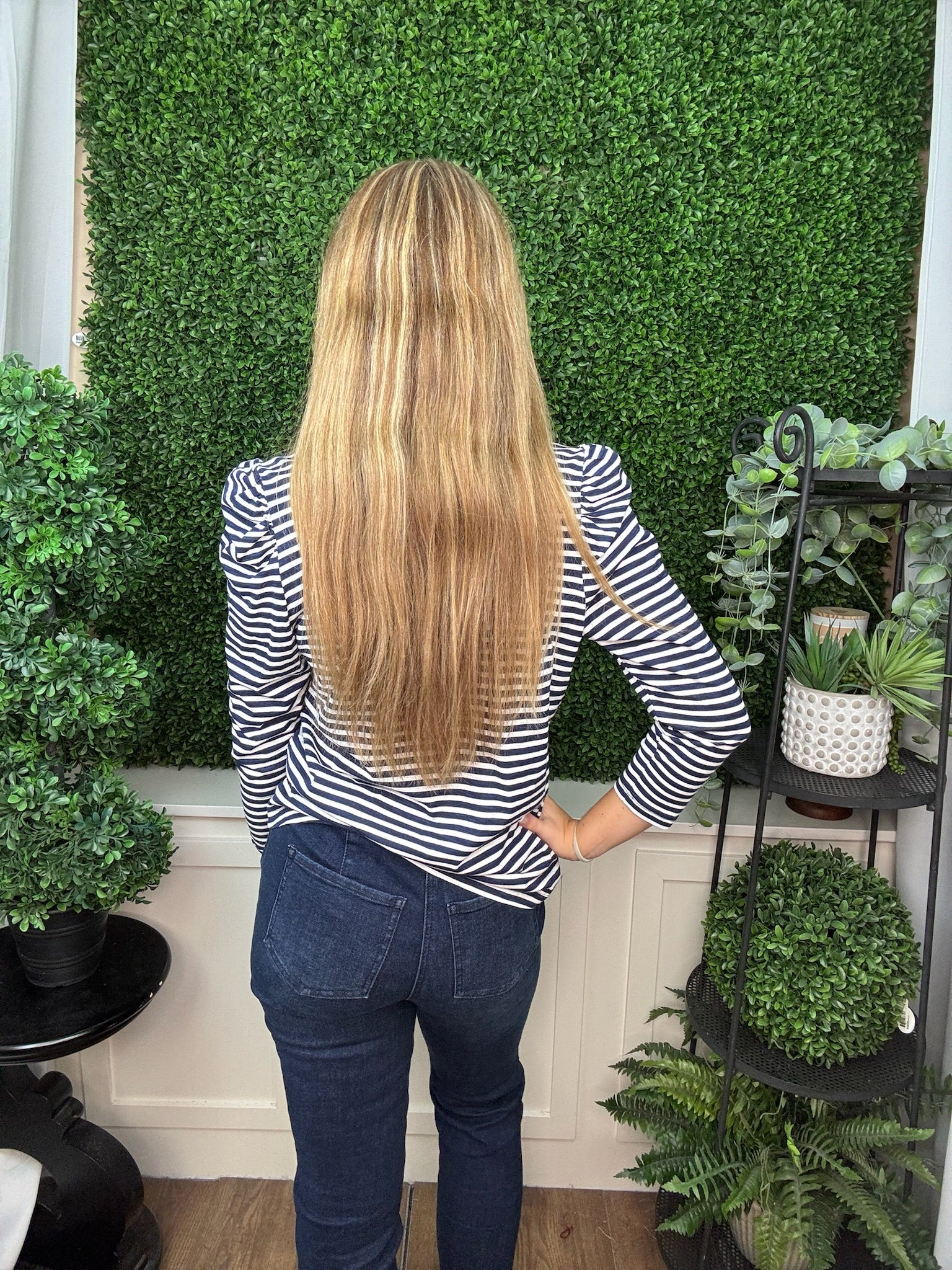 TOP ADELYN NAVY STRIPE