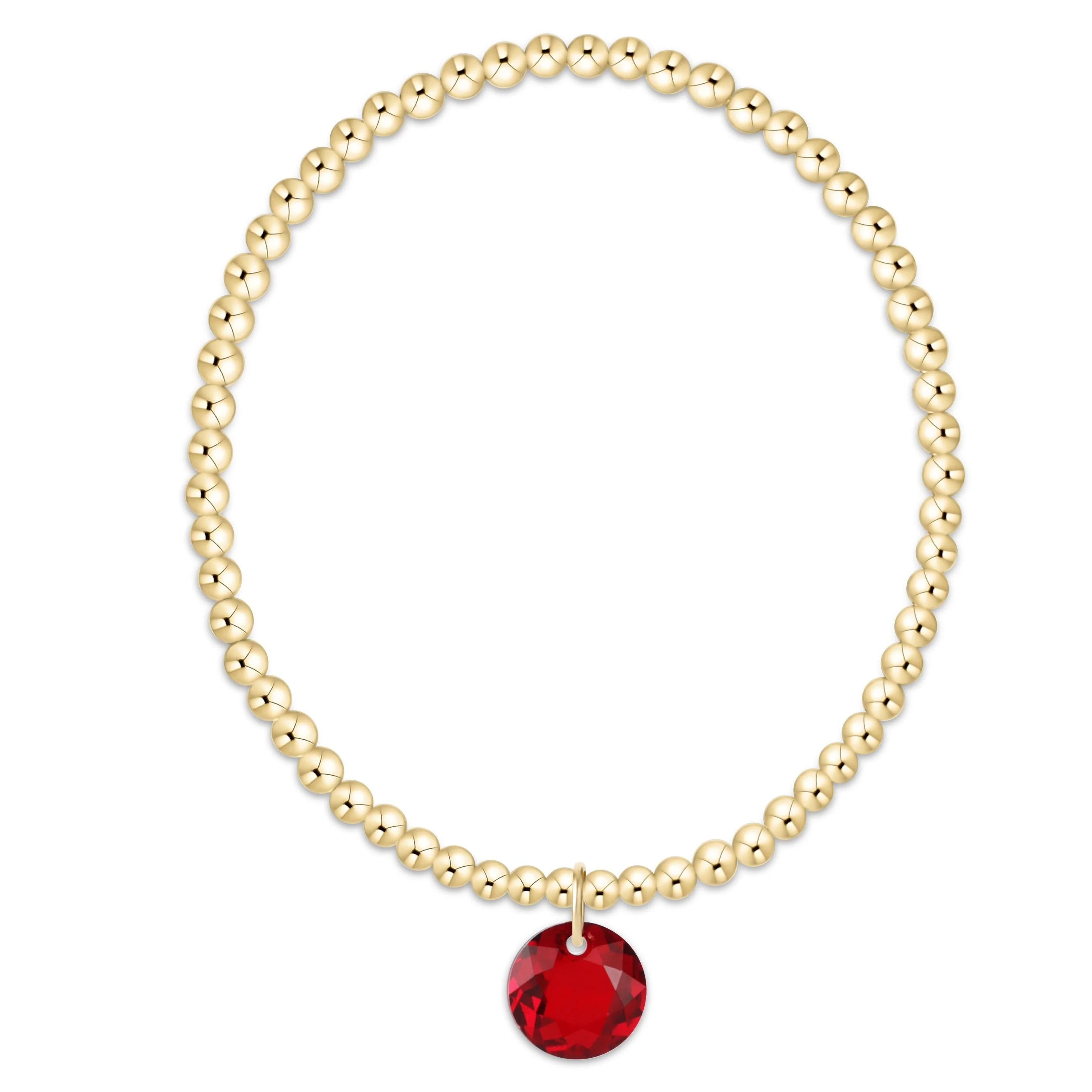 EXTENDS CLASSIC GOLD 3MM BRACELET – REFLECTION CHARM – 01