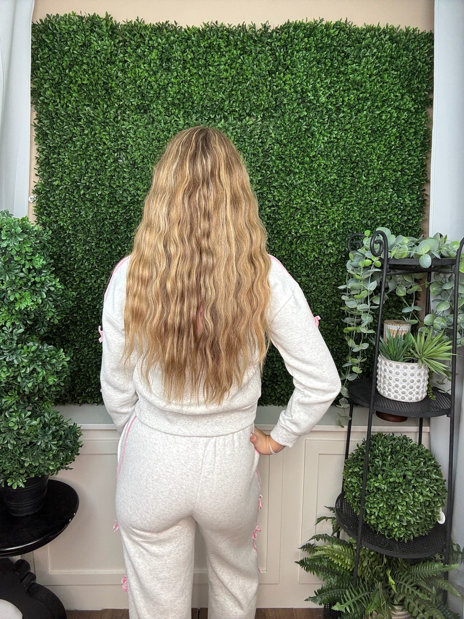 BOW PANTS - LIGHT GREY ML