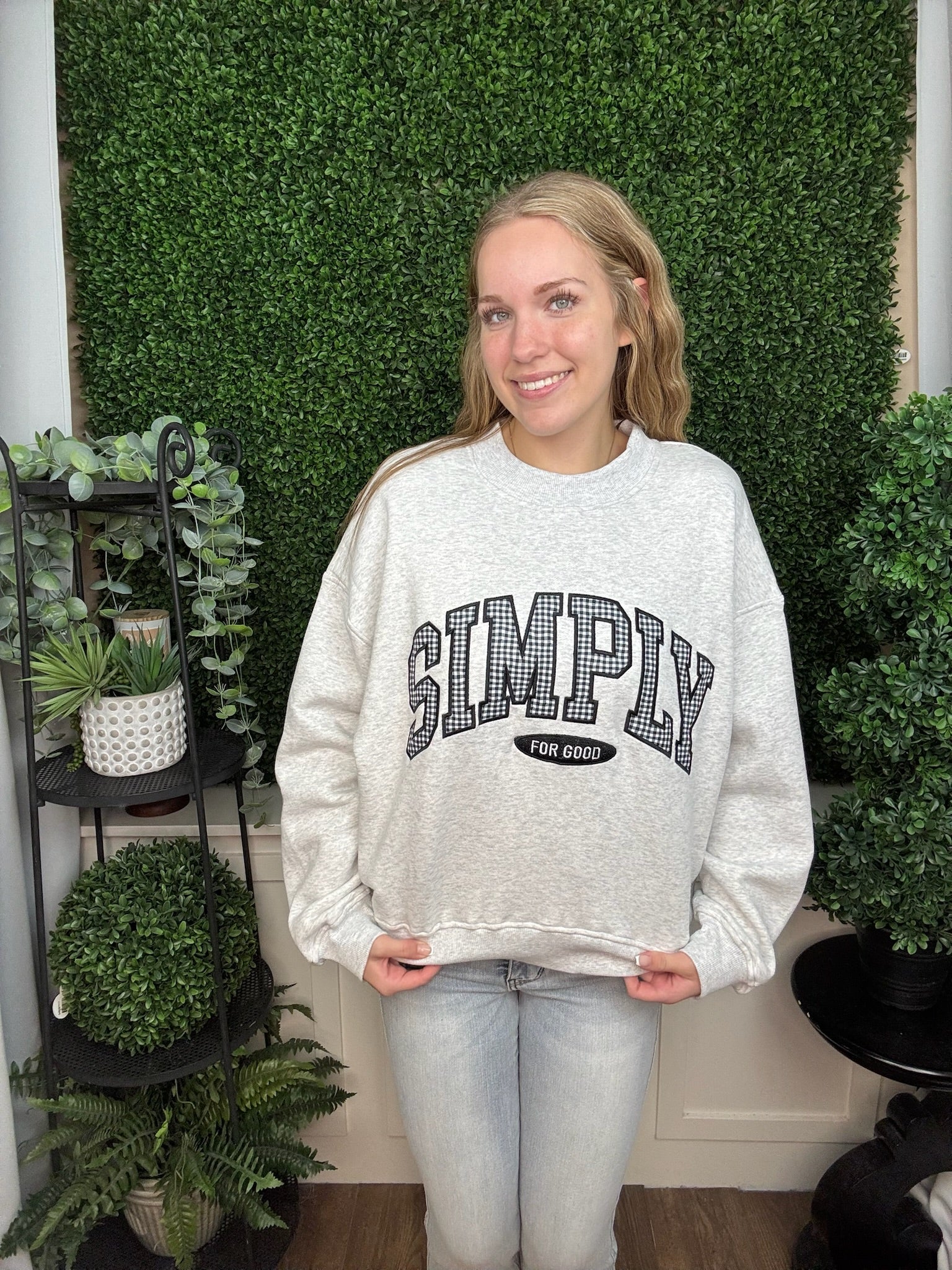 S4G PULLOVER ASH GINGHAM