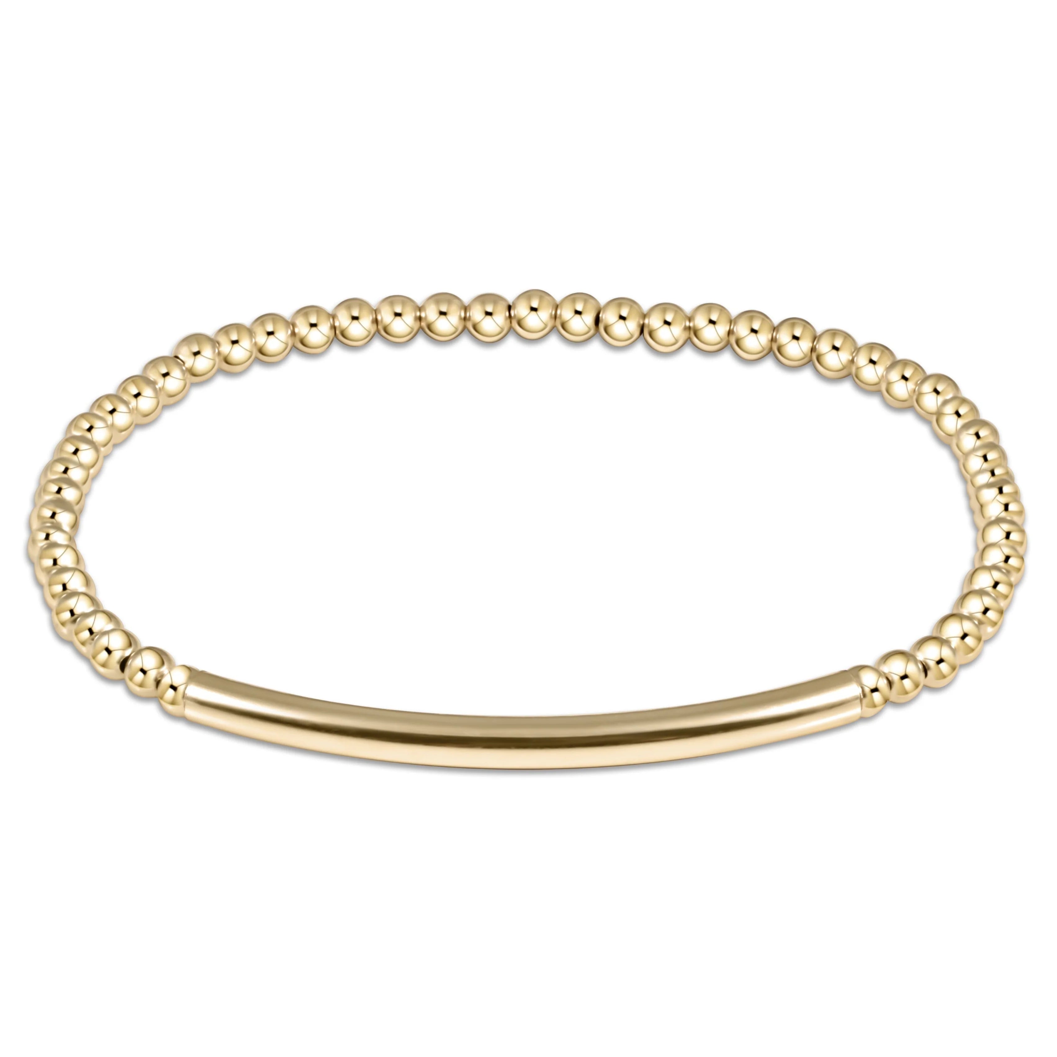 Extends Bliss Bar Smooth Gold 3mm Bracelet