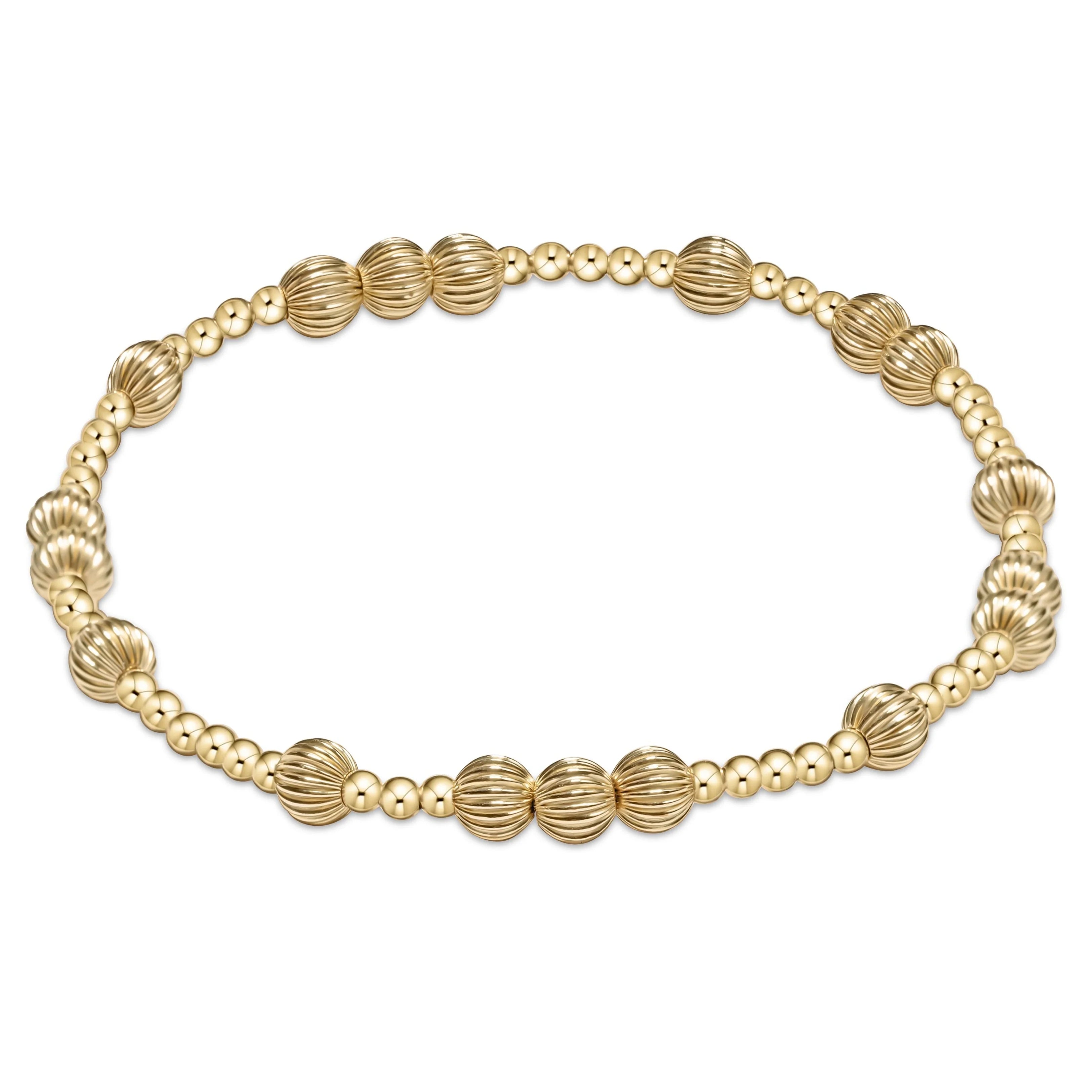 HOPE UNWRITTEN DIGNITY 5MM BEAD BRAC - GOLD