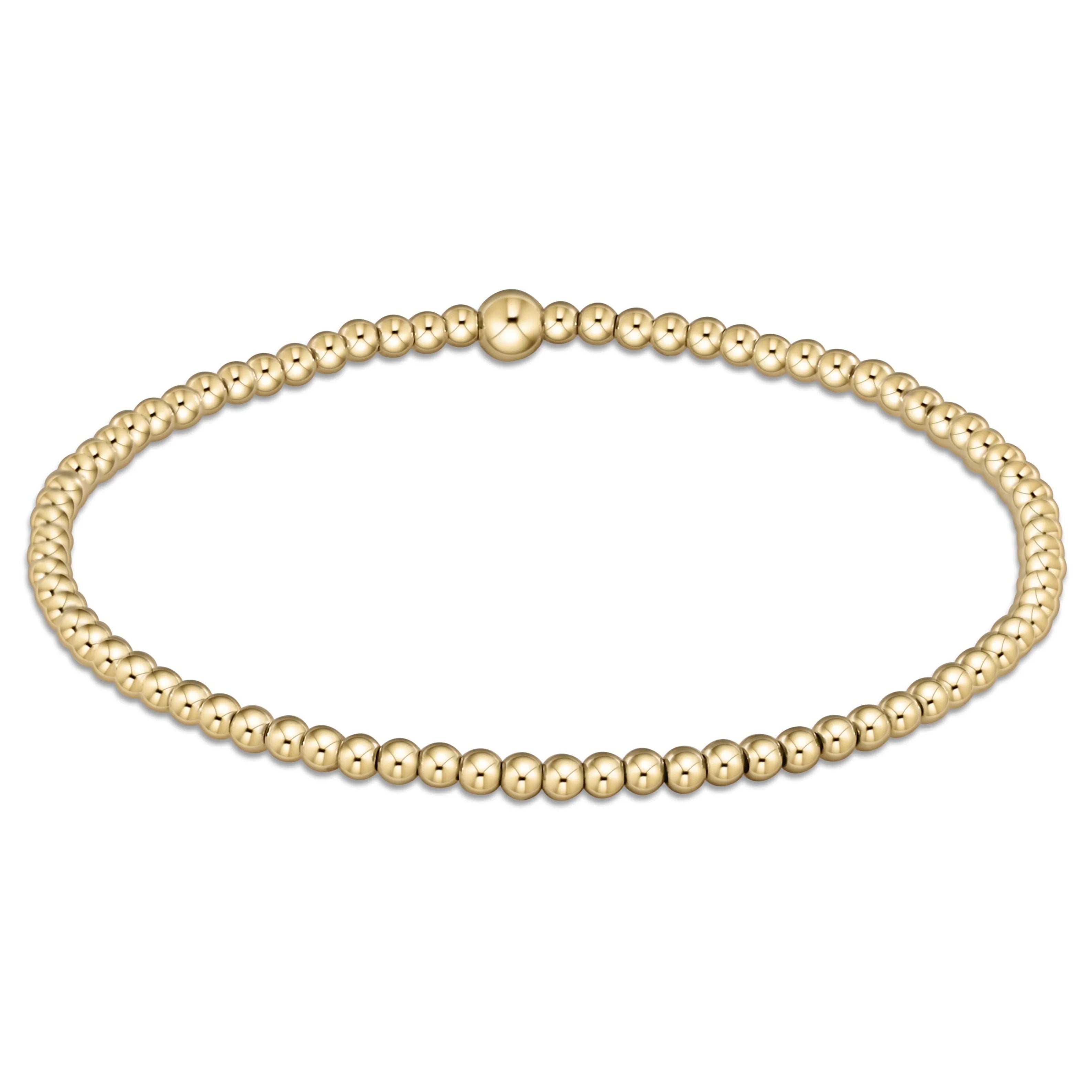 CLASSIC GOLD 2.5MM BEAD BRACELET