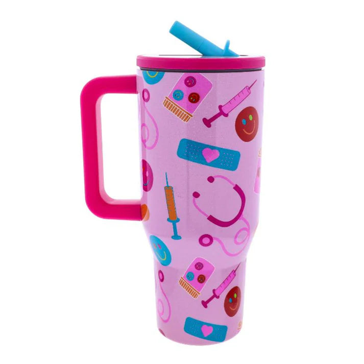 NOT ALL HEROS WEAR CAPES 30 OZ STAINLESS STEEL TUMBLER