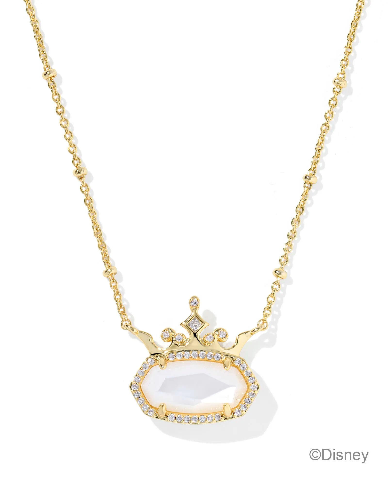 DISNEY ELISA PRINCESS NECKLACE - GOLD IVORY MOP