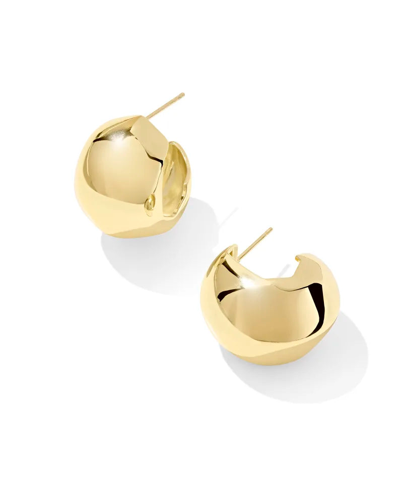 KAITLIN HOOP EARRINGS - GOLD