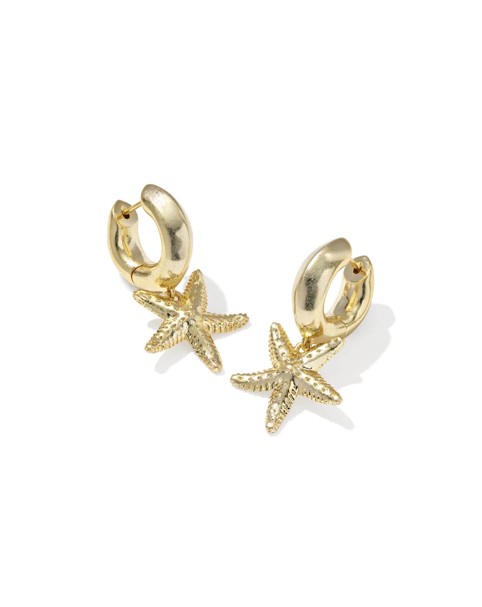 PARKERSTARFISH HUGGIE EARRINGS - GOLD