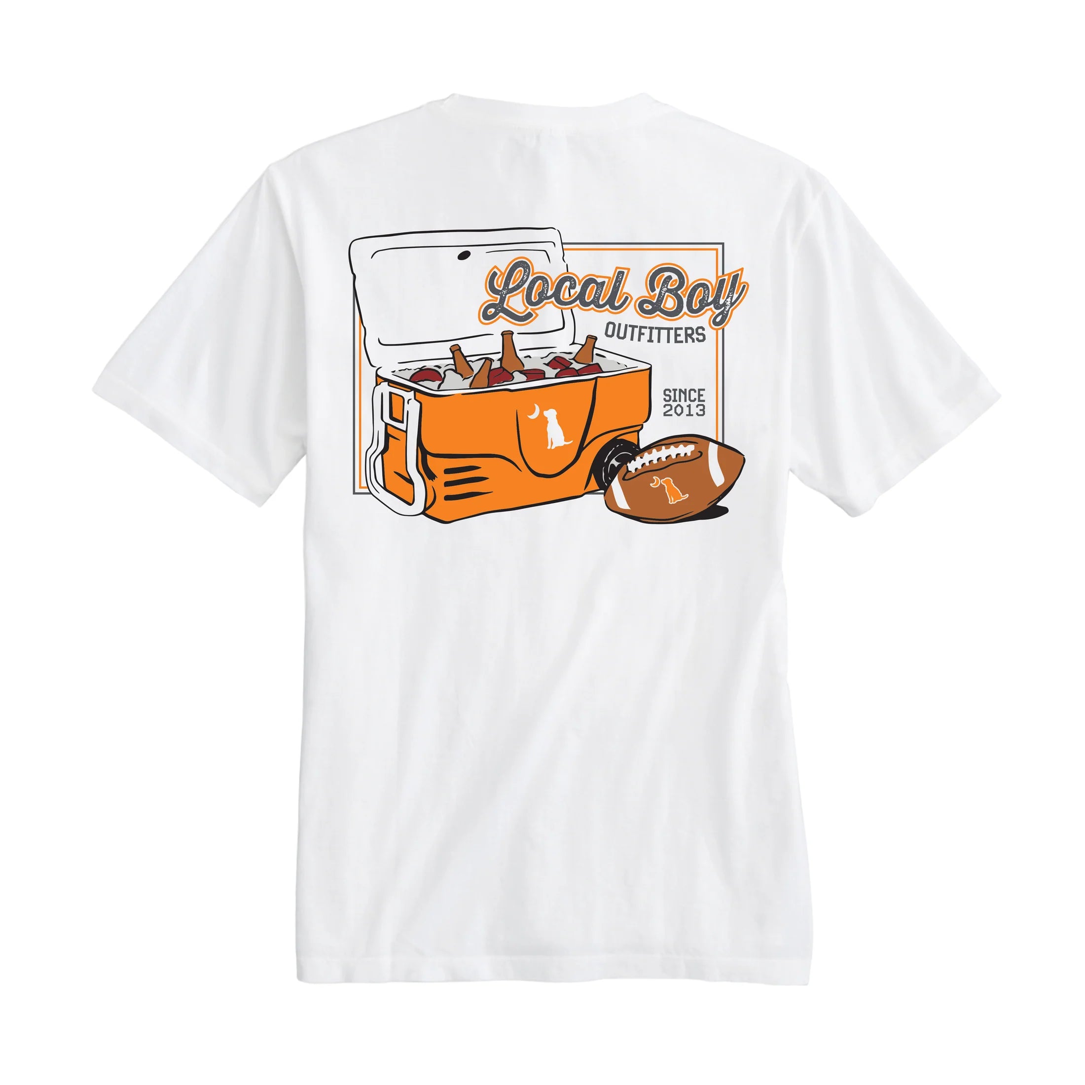 GAME DAY COOLER SS TEE - BIG ORANGE/GRAY