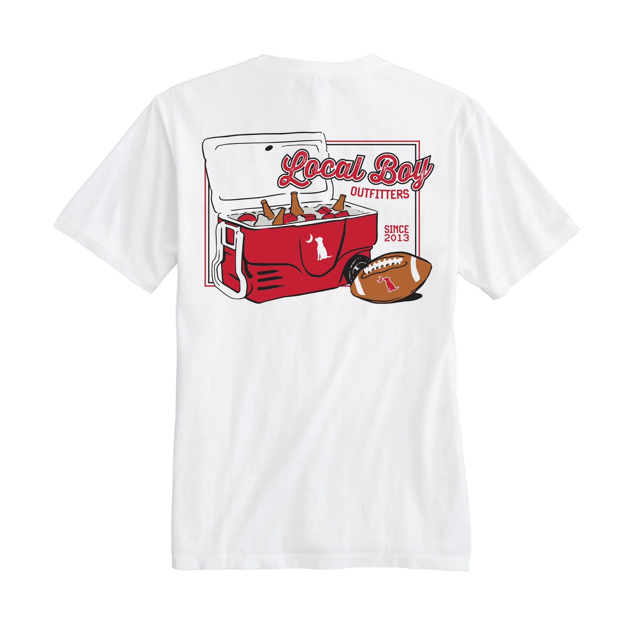 GAME DAY COOLER SS TEE - RED/BLACK
