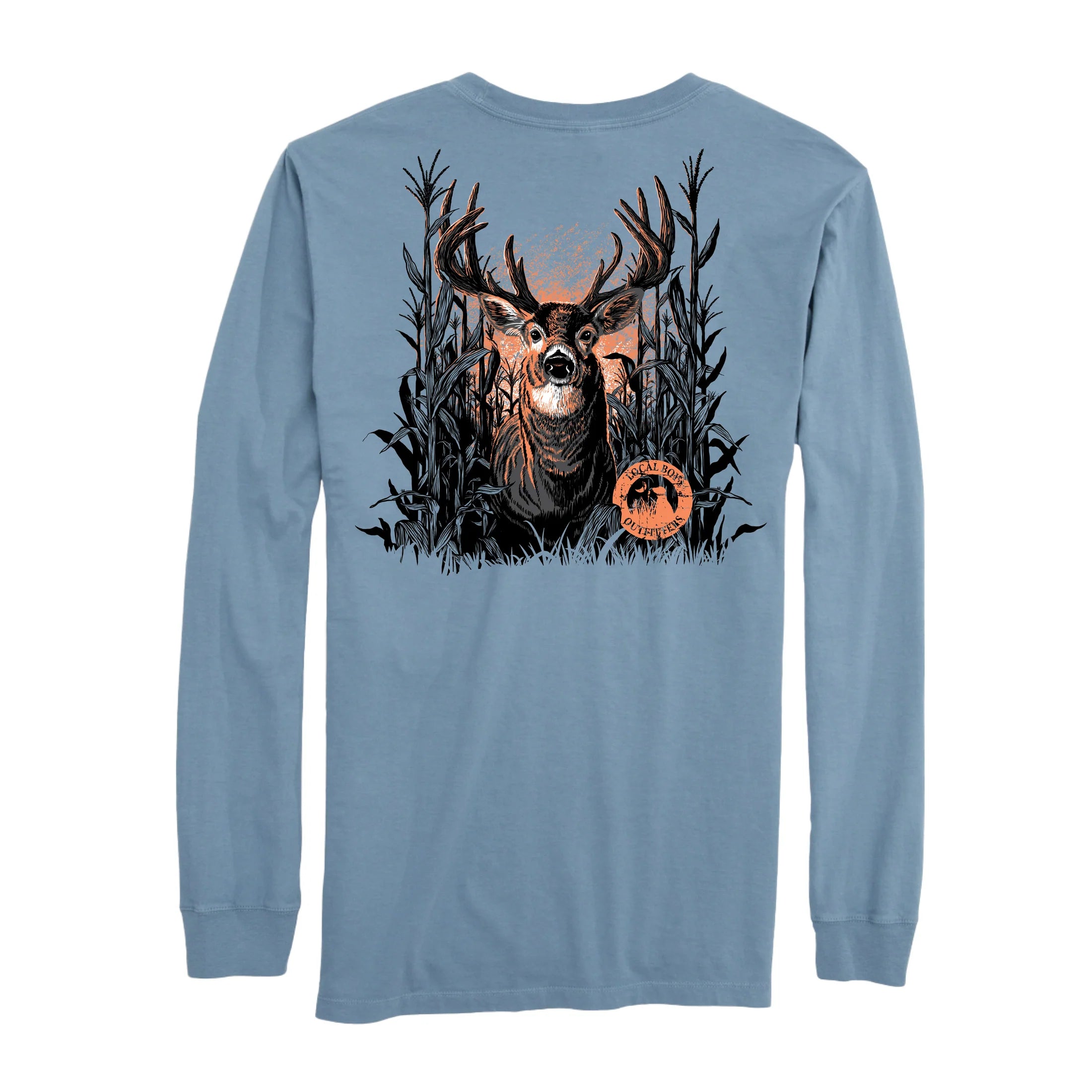 BUCK MAZE LS TEE - SLATE