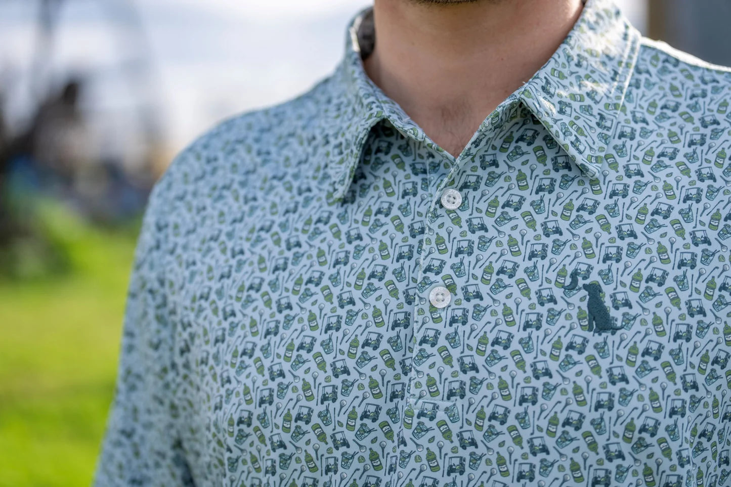 DIRTY MYRTLE POLO - TIPSY ON THE GREEN