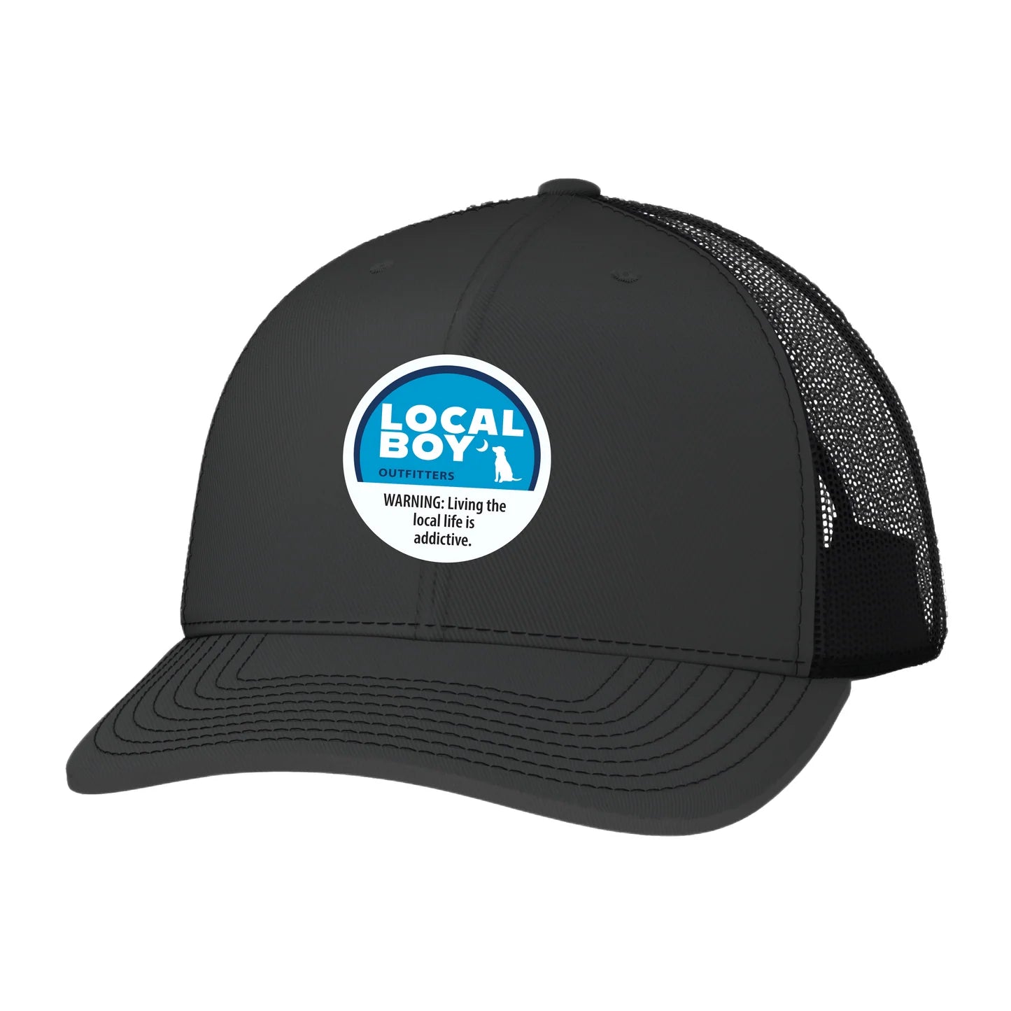 COOL MINT TRUCKER HAT - CHARCOAL/BLACK