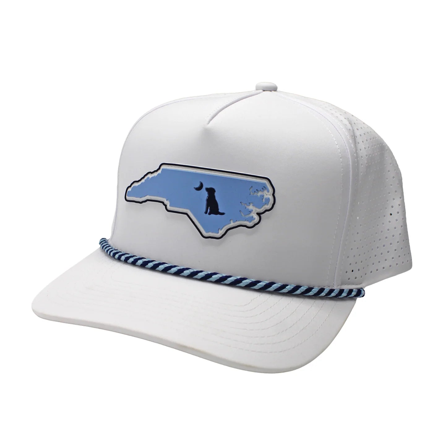 COLLEGIATE PERF ROPE HAT - PATCH - CAROLINA BLUE/NAVY