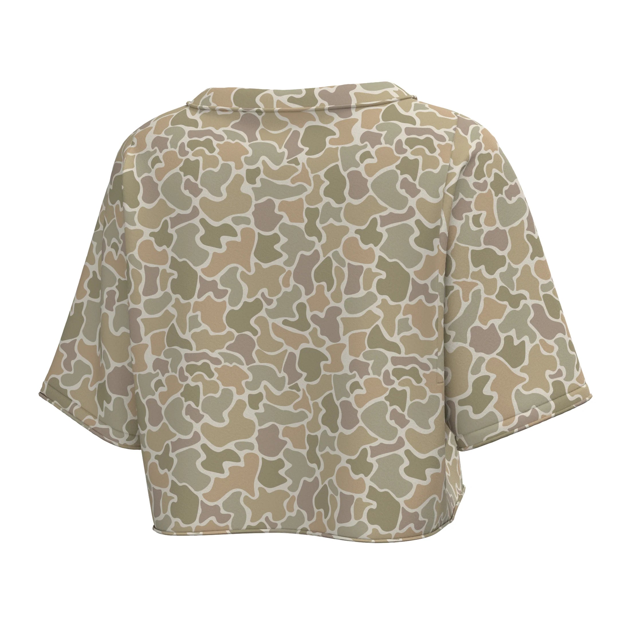 LG BOXY CROP SS TEE - FOREST CAMO DESERT