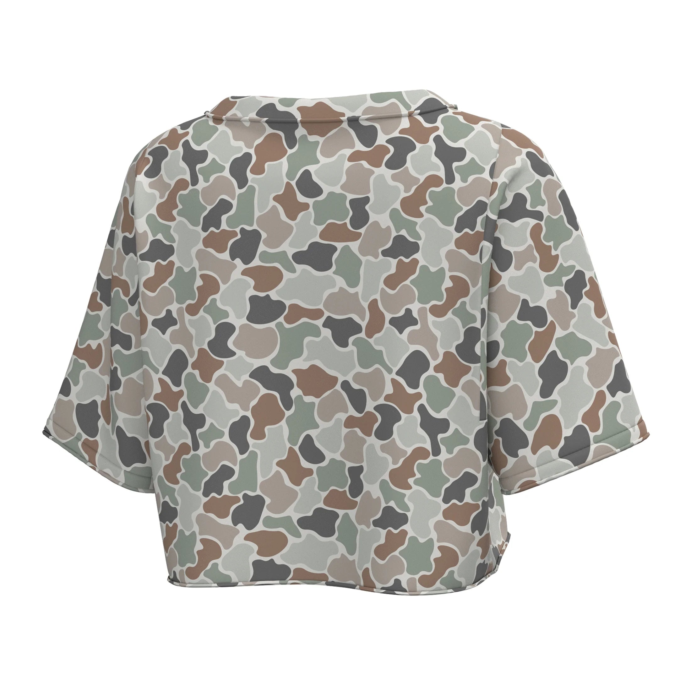 LG BOXY CROP SS TEE - FOREST CAMO FLORA