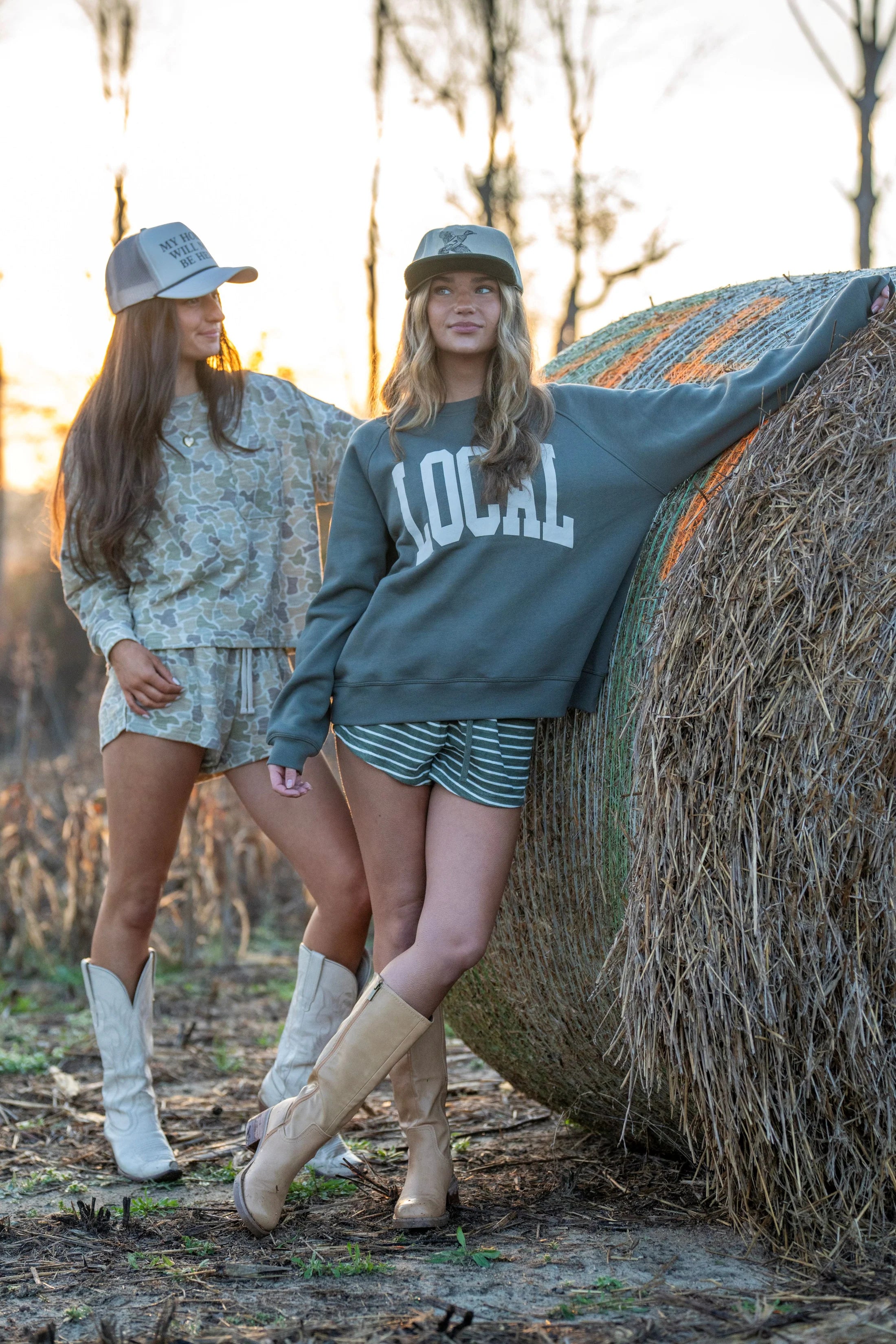 LG CRESCENT CREW - OLIVE