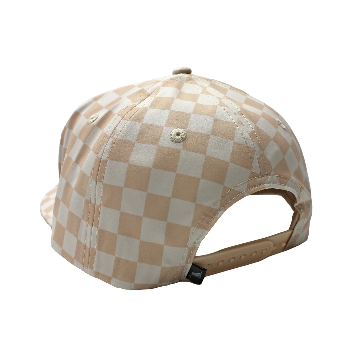 LG MODERN OVAL ROPE HAT - KHAKI CHECKER