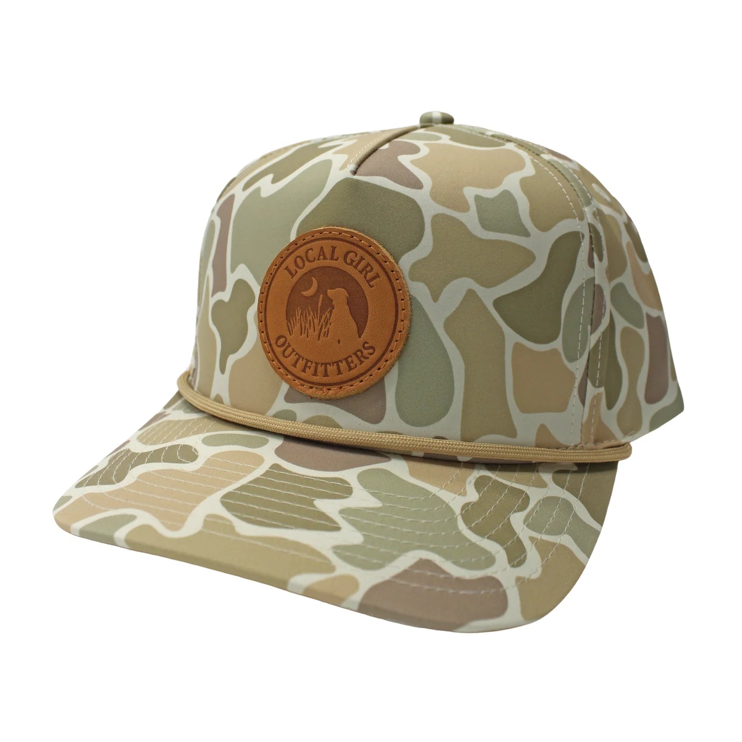 LG LEATHER PATCH ROPE HAT - FC DESERT