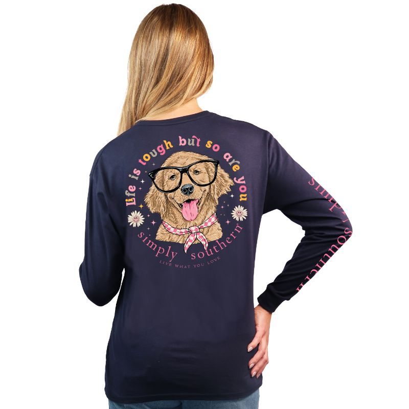 LIFE IS TOUGH BUT SO ARE YOU LONG SLEEVE T-SHIRT - NAVY