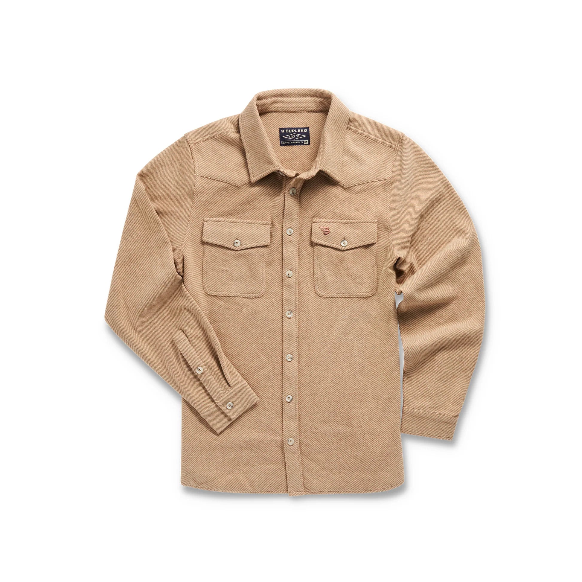 LONG SLEEVE AUSTIN SHIRT - KHAKI