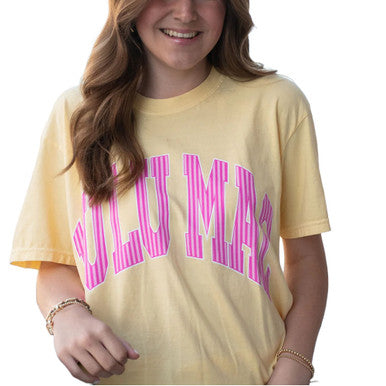LULU MAC SS TEE - STRIPE BUTTER