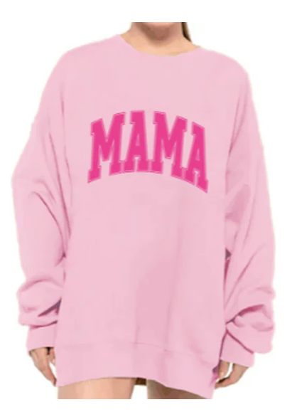 SUMMER SWEATSHIRT - MAMA - PINK