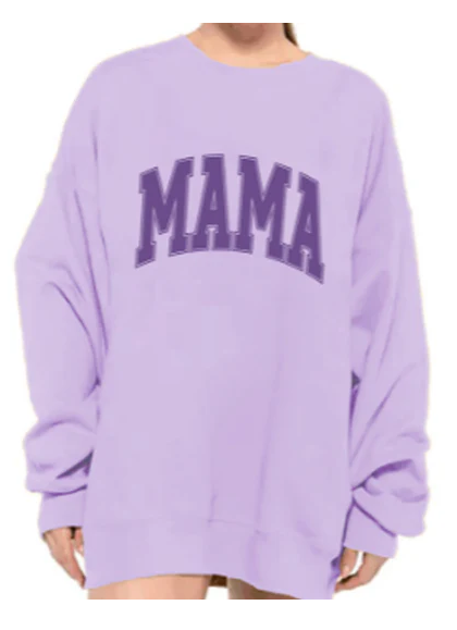 SUMMER SWEATSHIRT - MAMA - LILAC