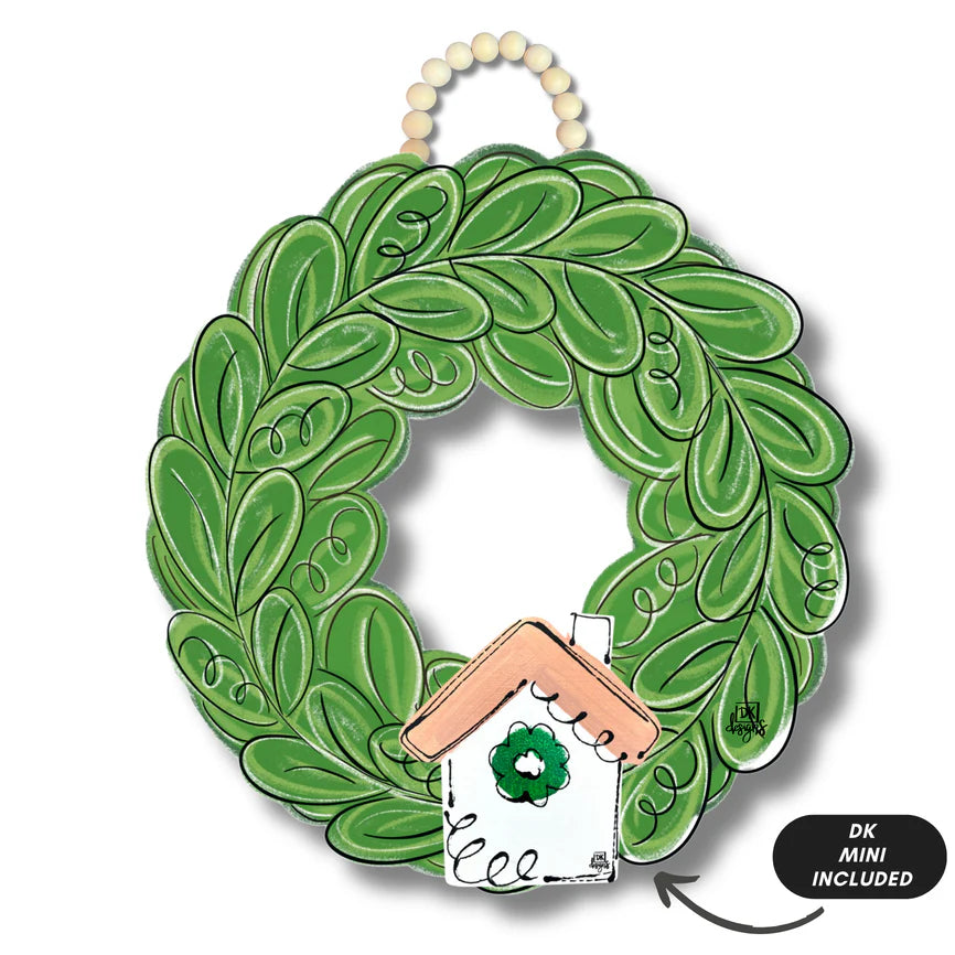 WREATH HANGER W/ROOM FOR MINI