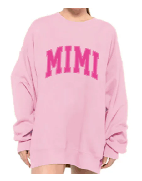 SUMMER SWEATSHIRT - MIMI - PINK