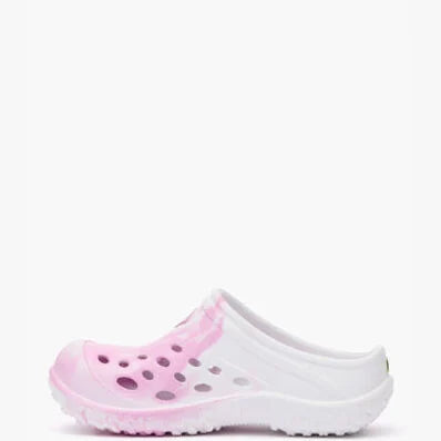 YOUTH MUCKSTER LITE CLOG - PINK/WHITE SWIRL