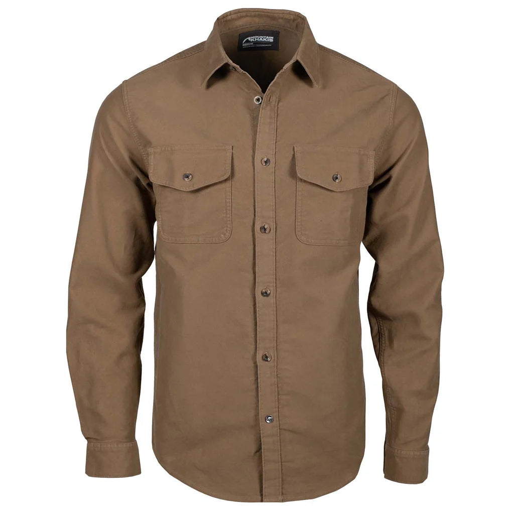 MOLESKIN SHIRTJAC RELAXED FIT - TOBACCO