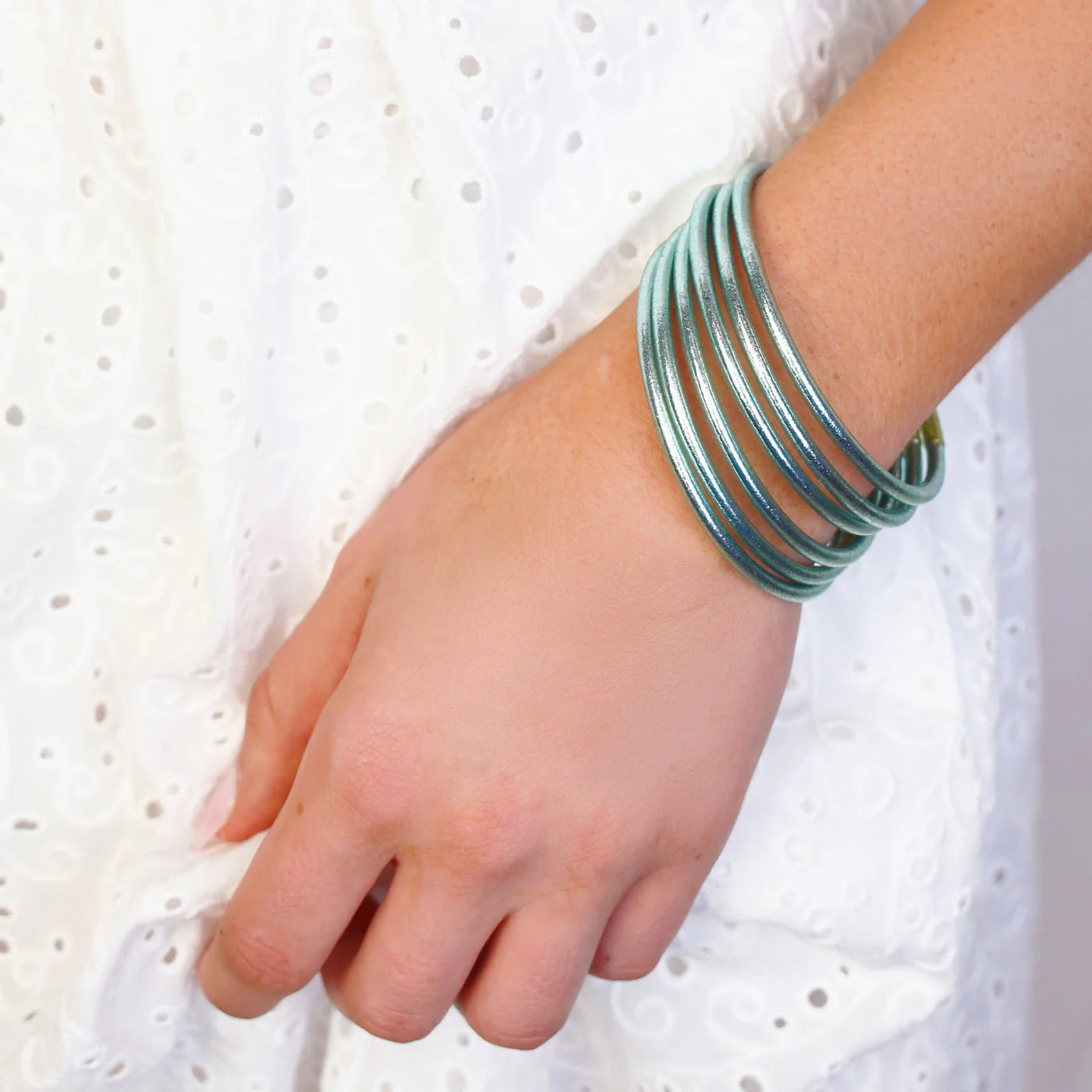 MINT LUMINE ALL WEATHER BANGLES - SET OF 6
