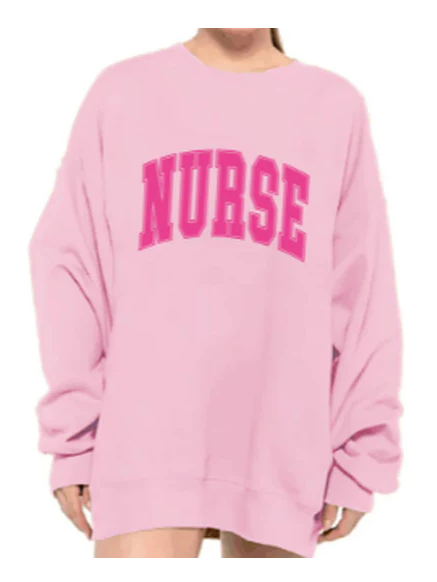 SUMMER SWEATSHIRT - NURSE - PINK