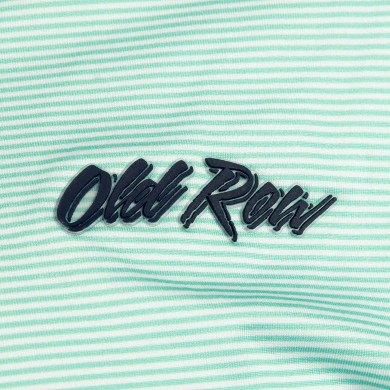 OLD ROW STRIPED POLO - GREEN
