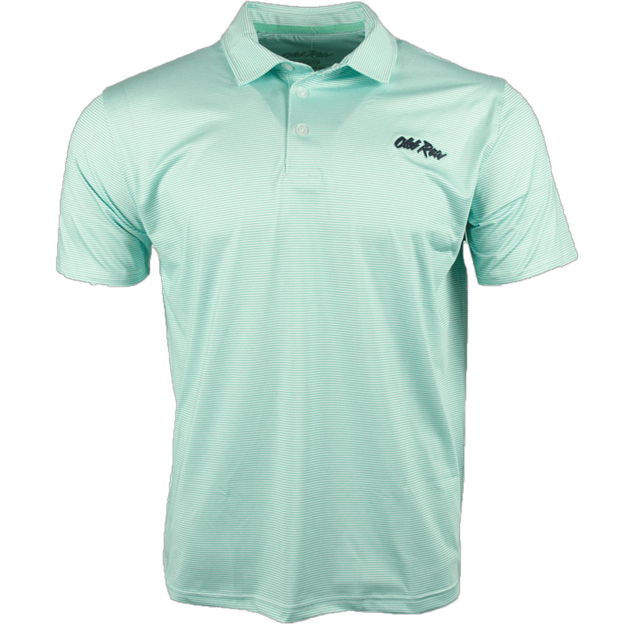 OLD ROW STRIPED POLO - GREEN