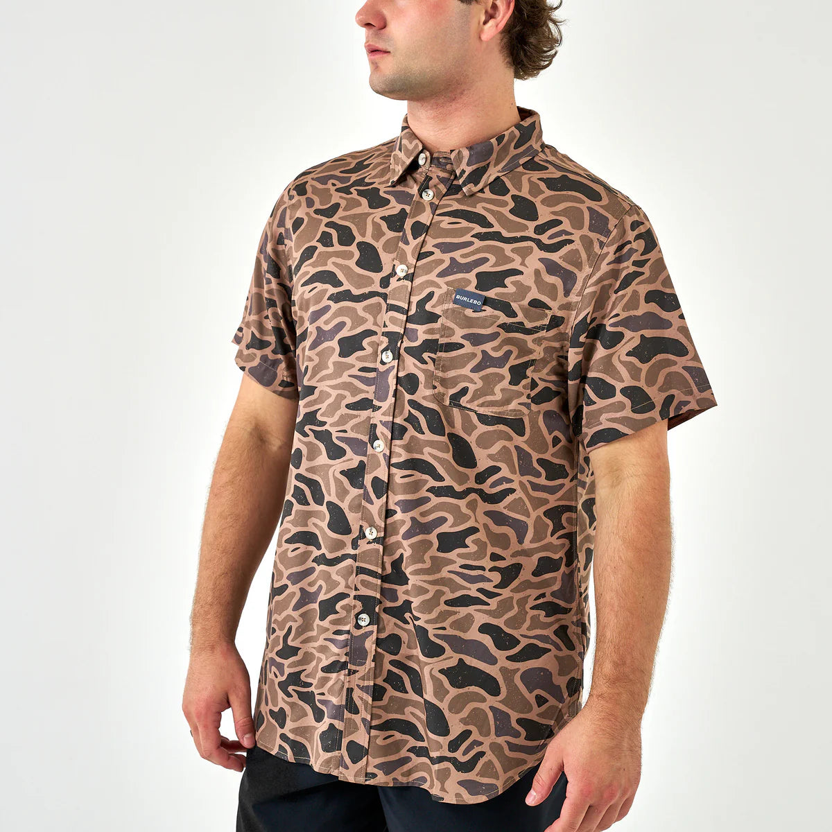 PERFORMANCE BUTTON UP - GUAGE CAMO