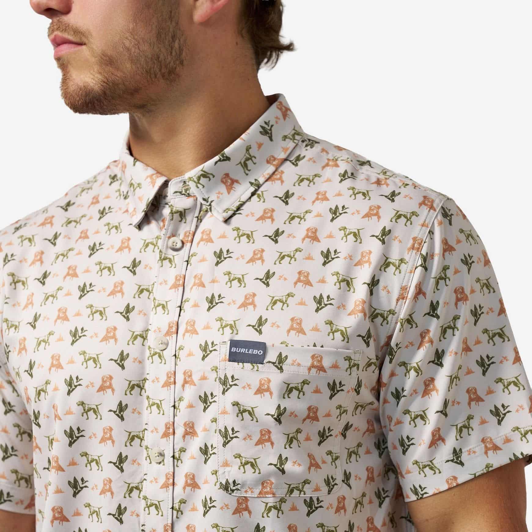 PERFORMANCE BUTTON UP - MALLARD DUCK DOG