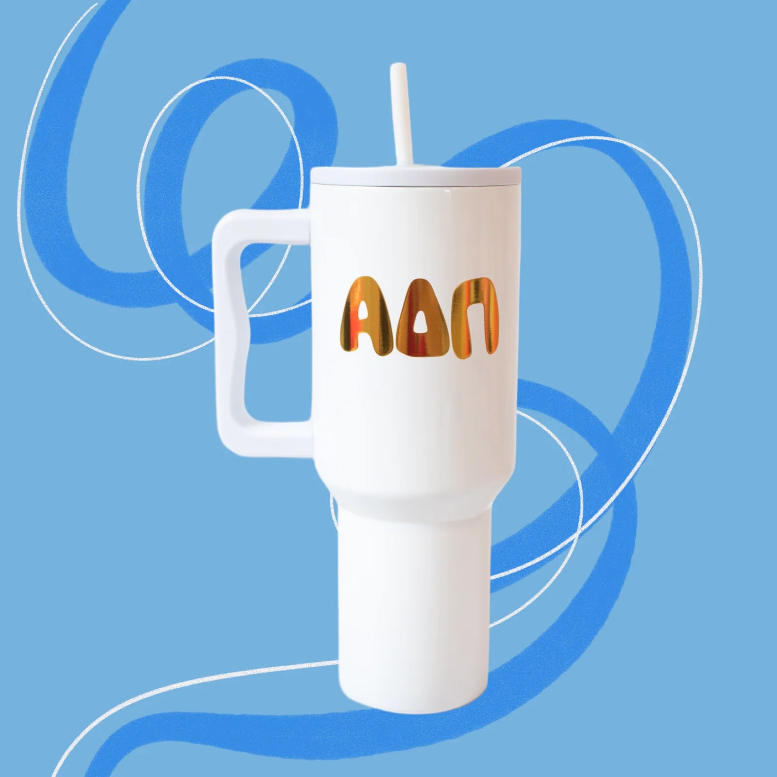 40OZ 24K TUMBLER - ALPHA DELTA PI