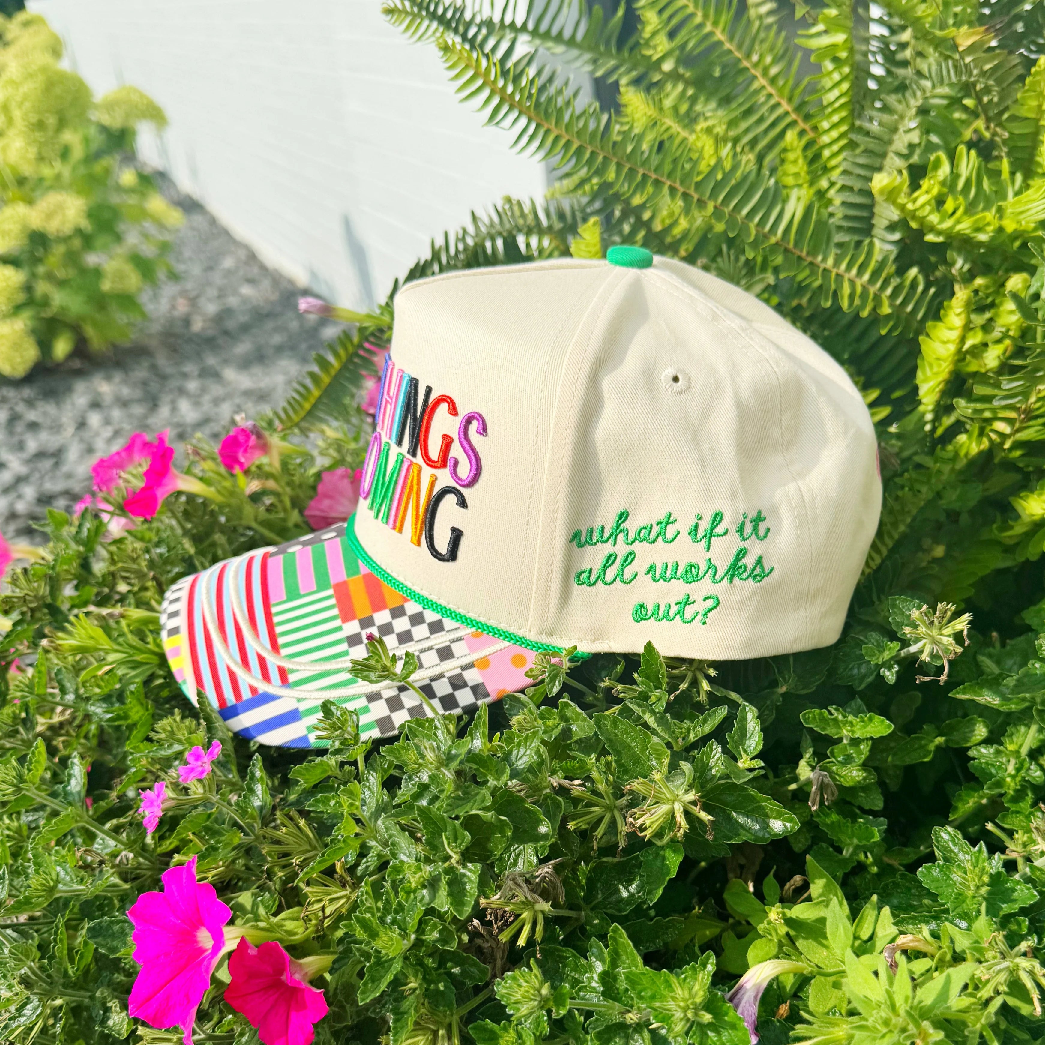 GOOD THINGS ARE COMING HAT