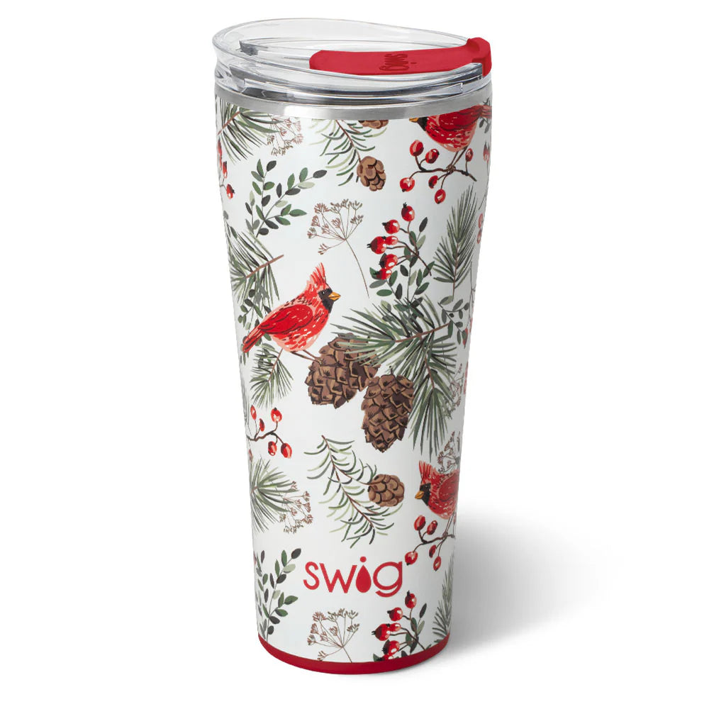 TUMBLER 32OZ - WINTER CARDINALS
