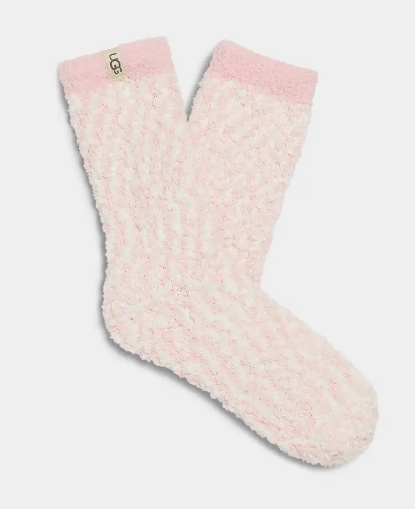 COZY CHENILLE SOCK - SEASHELL PINK