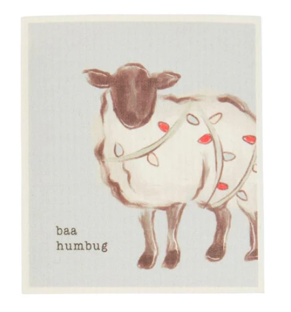 CHRISTMAS FARM ANIMAL DISHCLOTH