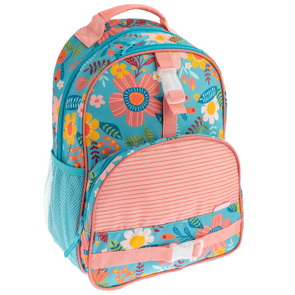 ALL OVER PRINT BACKPACK - TURQUOISE FLORAL