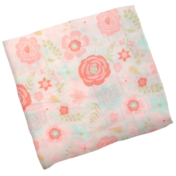 MUSLIN BLANKET CORAL FLOWER