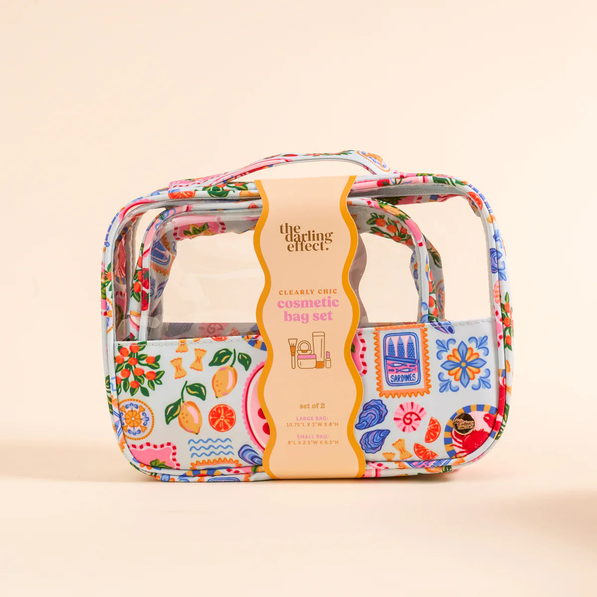 CLEARLY CHIC COSMETIC BAG SET - CIAO BELLA